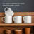 Over&Back Stackable Semi-Matte Hand-Finished Stoneware Mugs, Set of 4-109534490