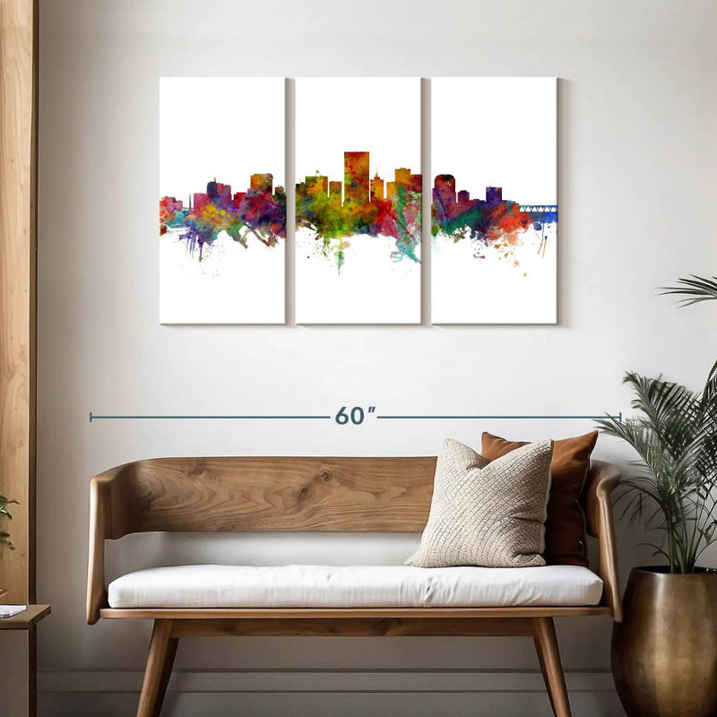 Rorry Richmond Virginia Skyline III, 28" H x 45" W