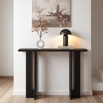 Wabi-Sabi Style Solid Wood Entryway Table by Hokku Designs