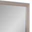 Miroir de commode Nitz, verre biseauté, cadre en bois massif blanc, 36 x 40-117559441