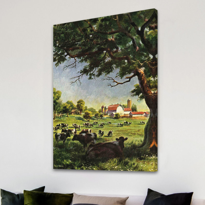 « betail farm », reproduction d’art sur toile tendue, H 24 po x l 16 po