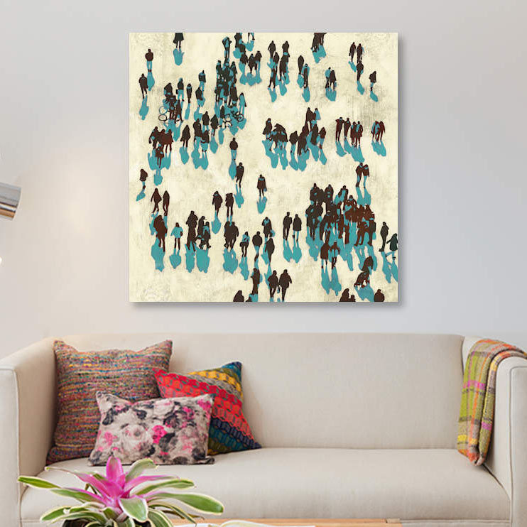 « the le bleu », reproduction d’impression sur toile, H 18 po x l 18 po x P 1,5 po