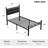 Nirvaan Upholstered Metal Platform Bed-519640678