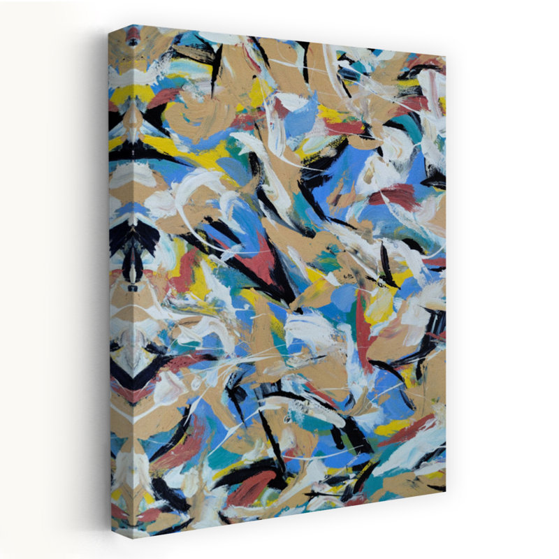 Art contemporain contemporain abstrait, H 18 po x l 12 po