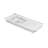 NYAH 48'' Sintered Stone with White Ceramic Undermount Basin, No Faucet, No Cabinet, Carrara White