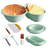 Banneton Bread Proofing Basket 7-Piece Bakeware Sets Sourdough Bread Baking Supplies 9 In Round & 10 In Oval