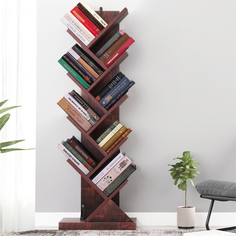 Nicholaos 121cm H x 40.38cm W Geometric Bookcase