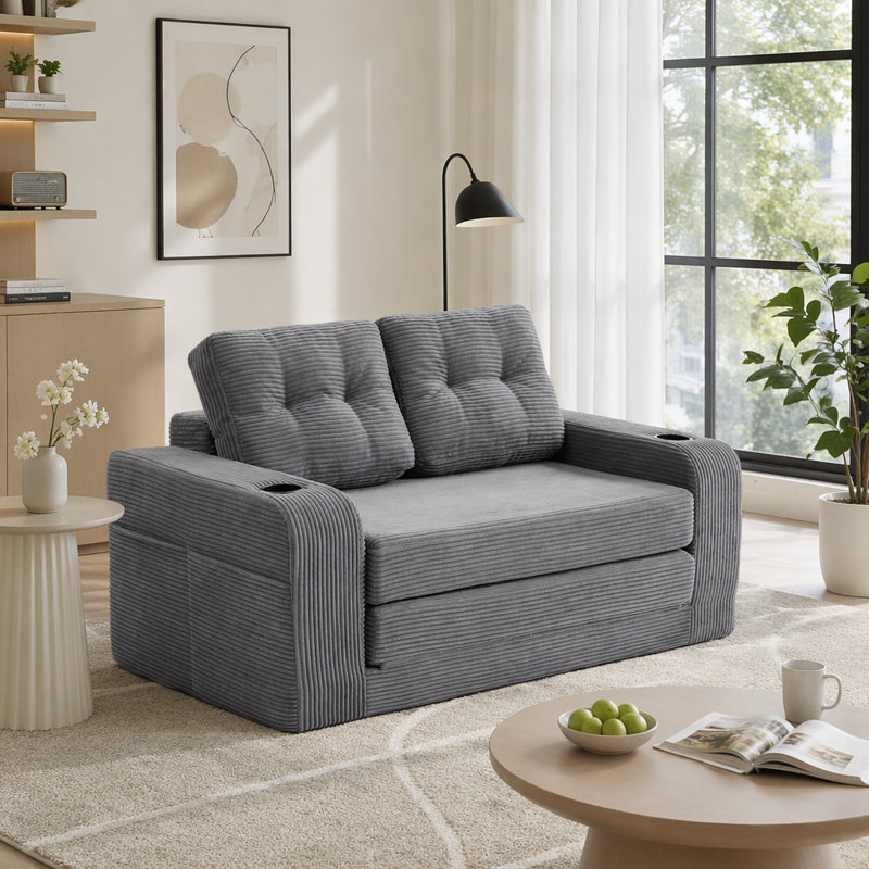 Canapé convertible, Gris