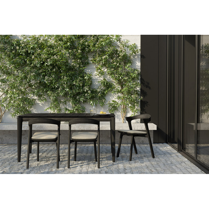 Bok Outdoor Teak Dining Table, 39.5" W x 98.5" L