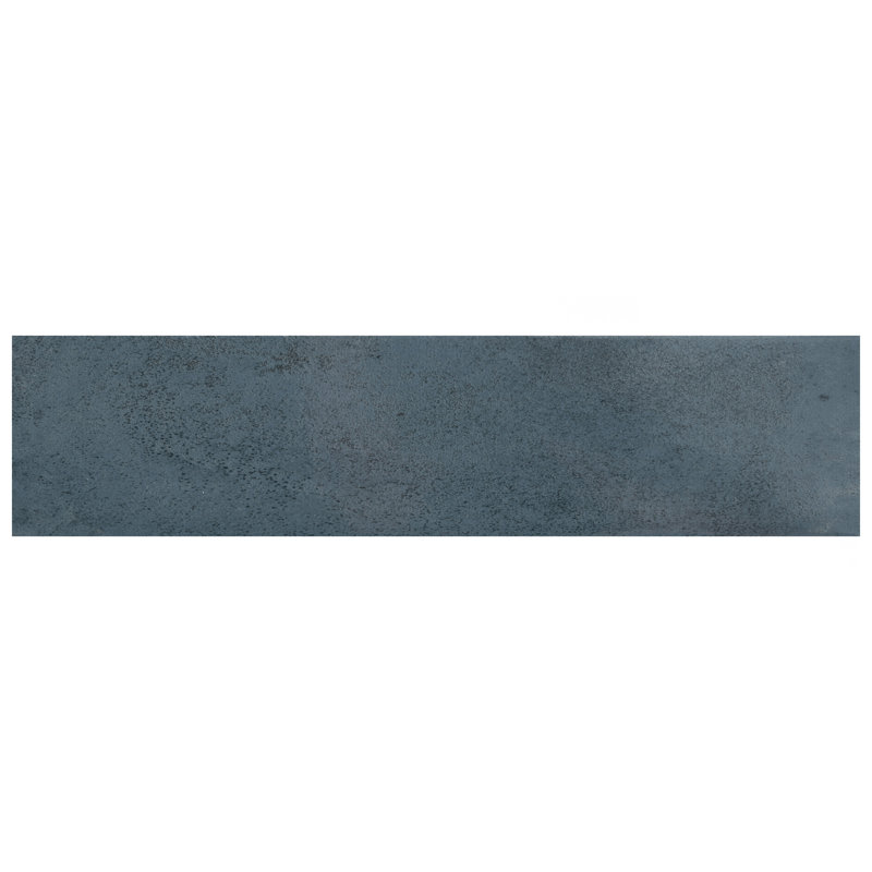 Capri 3" x 10" Porcelain Stone Look Subway Wall Floor Use Tile, Blue/Gray