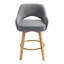 Swivel Upholstered Bar Stool