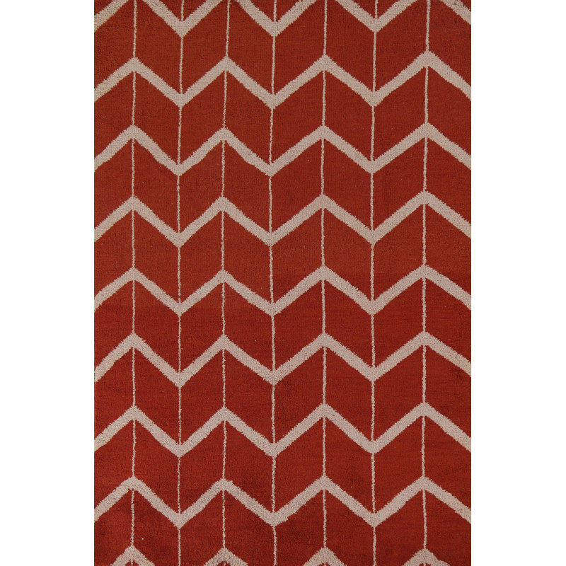 Tapis oriental à chevrons Gabbeh 5 x 8