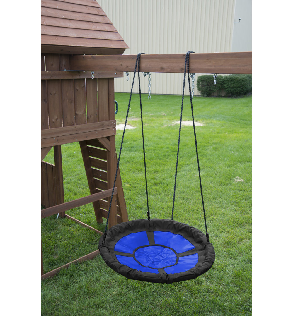 Steel Web/Saucer Swing with Chains and Hooks Swing-n-Slide 