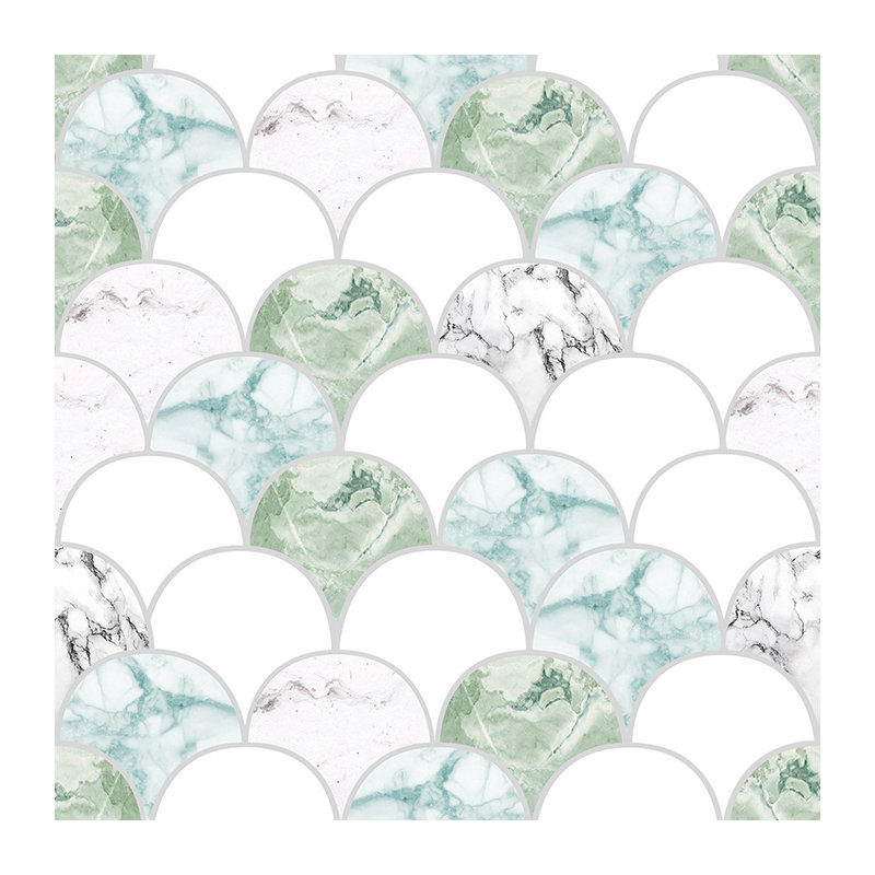 Arees Matte Mural, Green, 152 x 104cm
