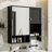Modern Wall Mounted Bathroom Medicine Cabinet with Adjustable Shelves, High-Definition Mirror, and Towel Bar for Space-Saving Storage-1065113400