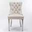 Luxie Set Of 2  Upholstered Dining Chairs With Metal Steel Legs-119402118