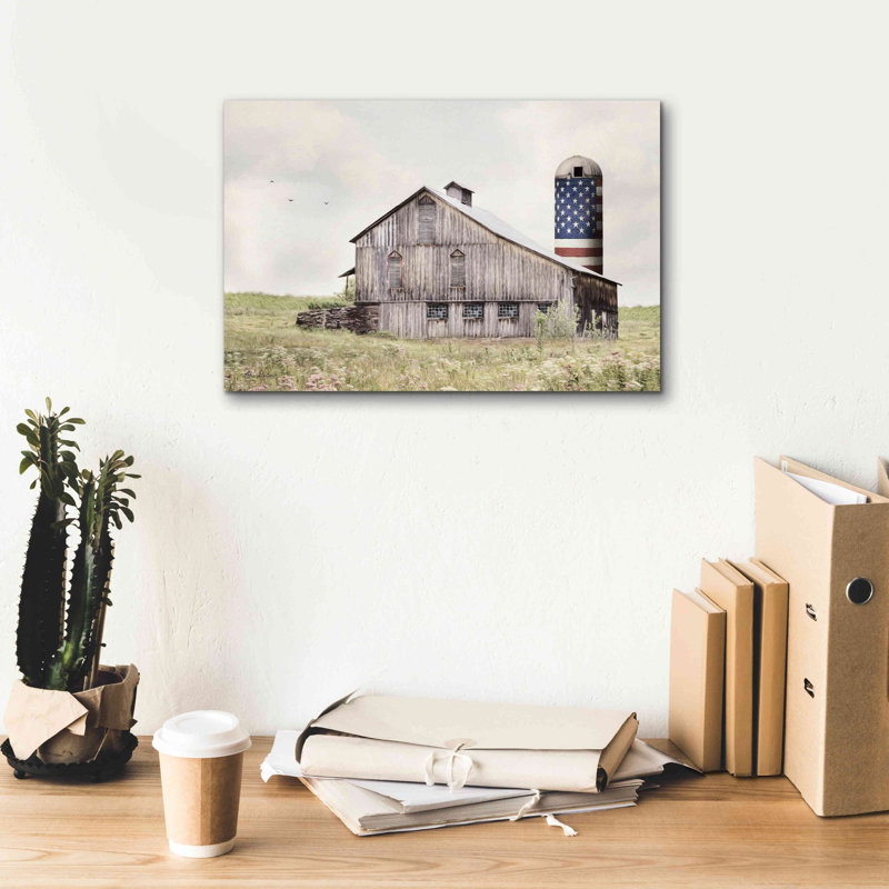 «Alterick One Land, One Flag On Canvas» par Lori Deiter, reproduction, H 12 po x l 18 po x P 0,75 po