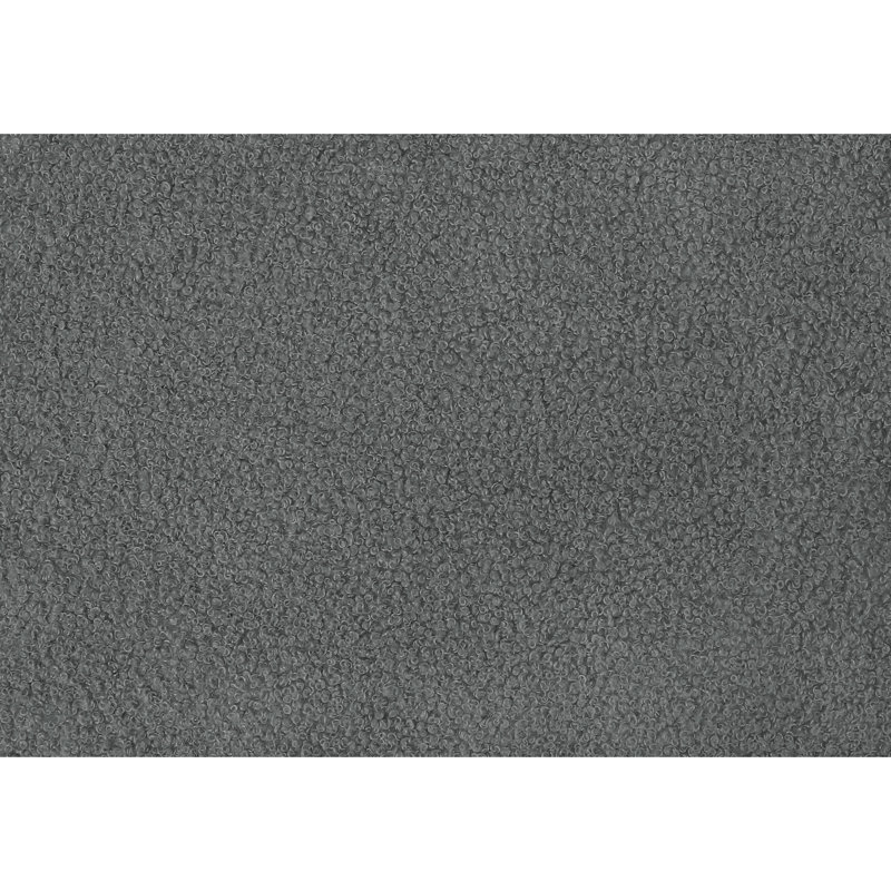 Dark Grey Boucle Upholstered Bed Frame, Queen Size, Transitional Style, Solid Wood And , Button - Headboard, Comfortable Padding Size Only, Engineered Wood, Comfort
