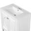 Lavabo de meuble-lavabo 30 po, allure rétro, tablette de porte blanche et tiroir fonctionnel, lavabo en céramique, bois massif-816457317