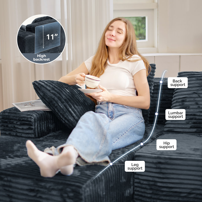 4 Seater Corner Sofa , Grey