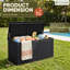 Boîte de rangement en résine 105 gallons-93917740