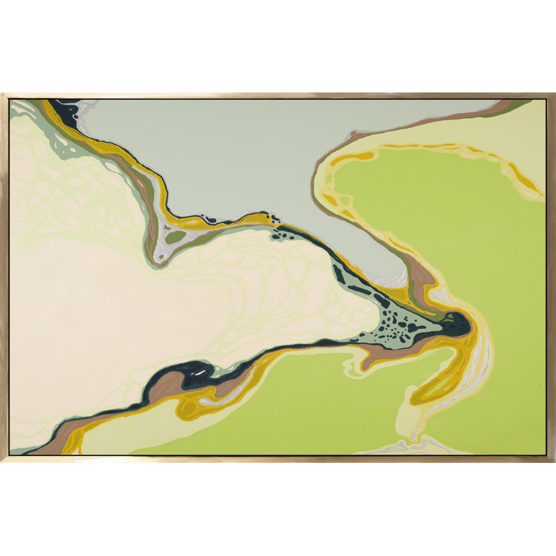 Trisect - reproduction de cadre flottant sur toile, H 40 po x l 60 po