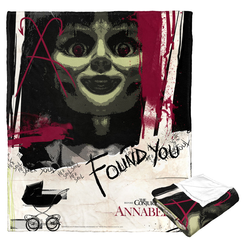 Annabelle Poster Silk Touch Polyester Throw Blanket, 50" x 60"