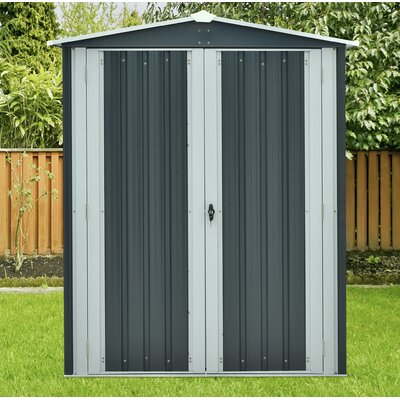 5 ft. W x 2 ft. 11 in. D Metal Vertical Storage Shed -  Hanover, HANAPEXSHD-GW