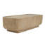 Table basse Fallon biologique moderne avec base en piédestal sculpturale Fallon-132707341