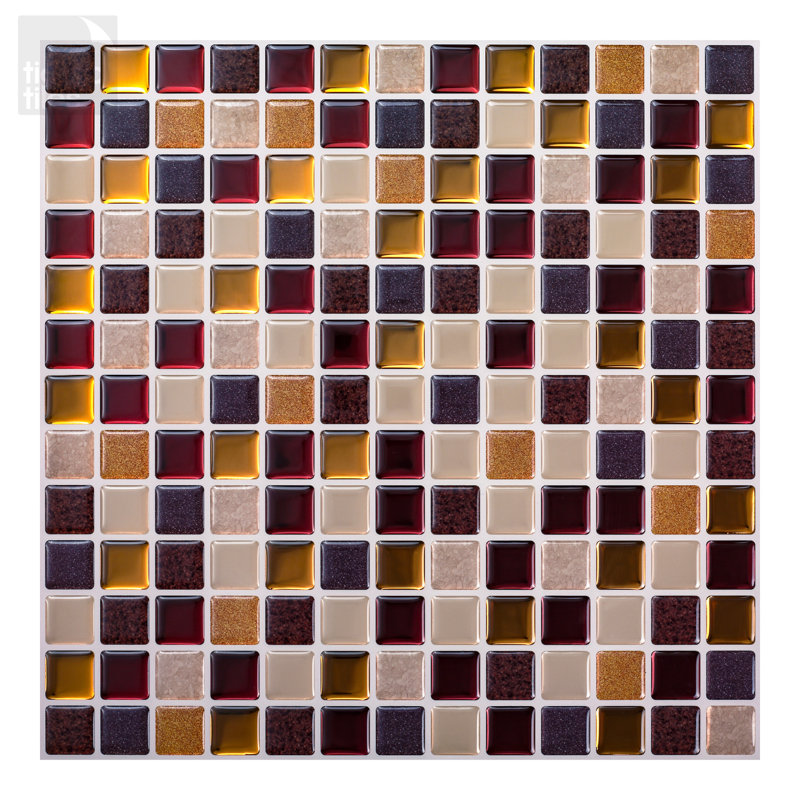 Carreau de mosaïque auto-adhésif en PVC l 12 po x L 12 po