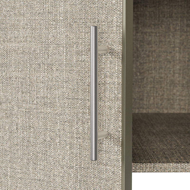 Armoire 4 portes H 92,8 po x l 31,5 po à texture de lin, H 93 po x l 32 po x P 24 po