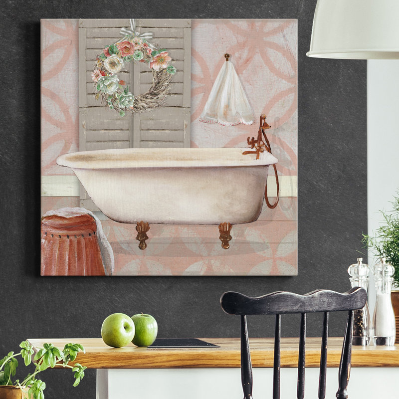 " Blushing Bath II ", 32" H x 32" W x 1" D
