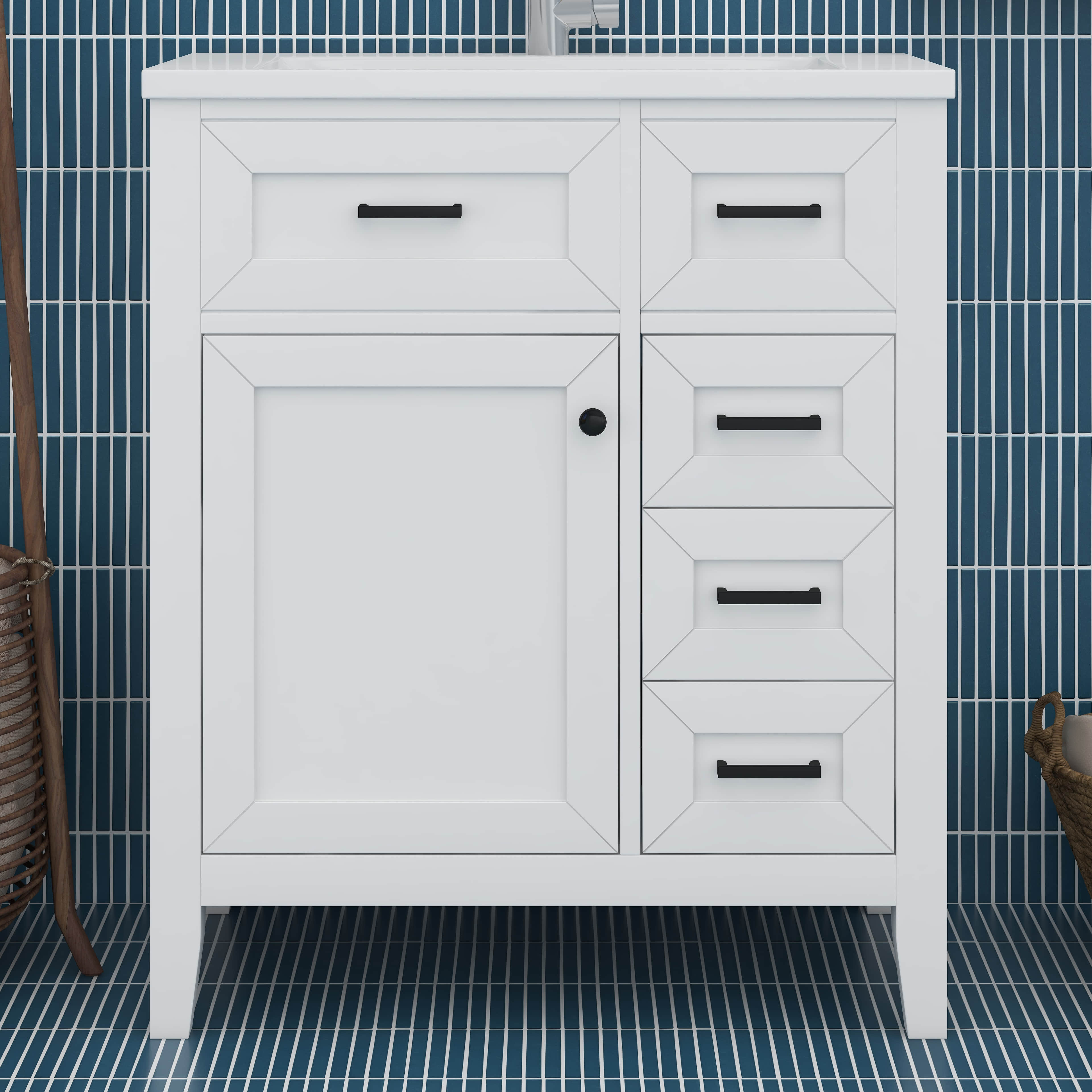 Winston Porter 30 Inch Bathroom Vanity Without Sink Bathroom Storage