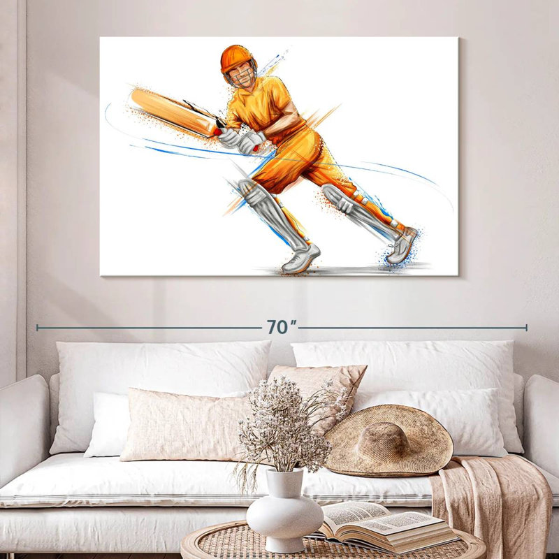 Jeu de cricket, H 34 po x l 51 po