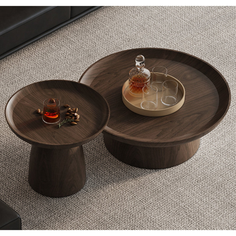 Simple Creative Wood Coffee Table, 11.81" H x 31.49" L x 31.49" W