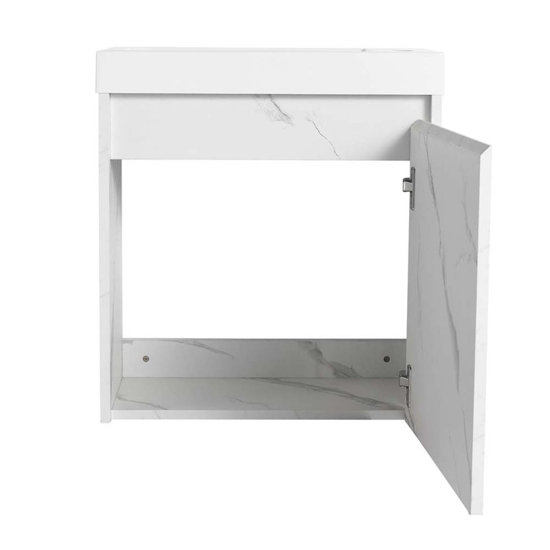 Meuble-lavabo simple 19,81 avec plateau, Blanc