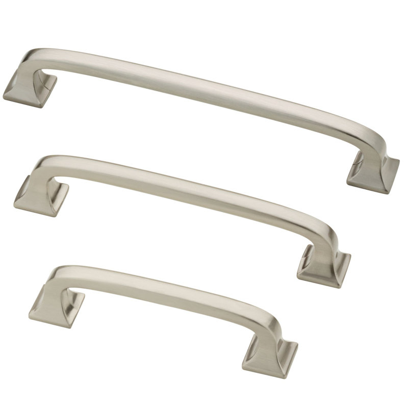 Ensemble de poignées-barres pour appareils ménagers Lombard, Nickel satiné, 5.06"