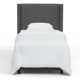 Hanson Upholstered Wingback Bed