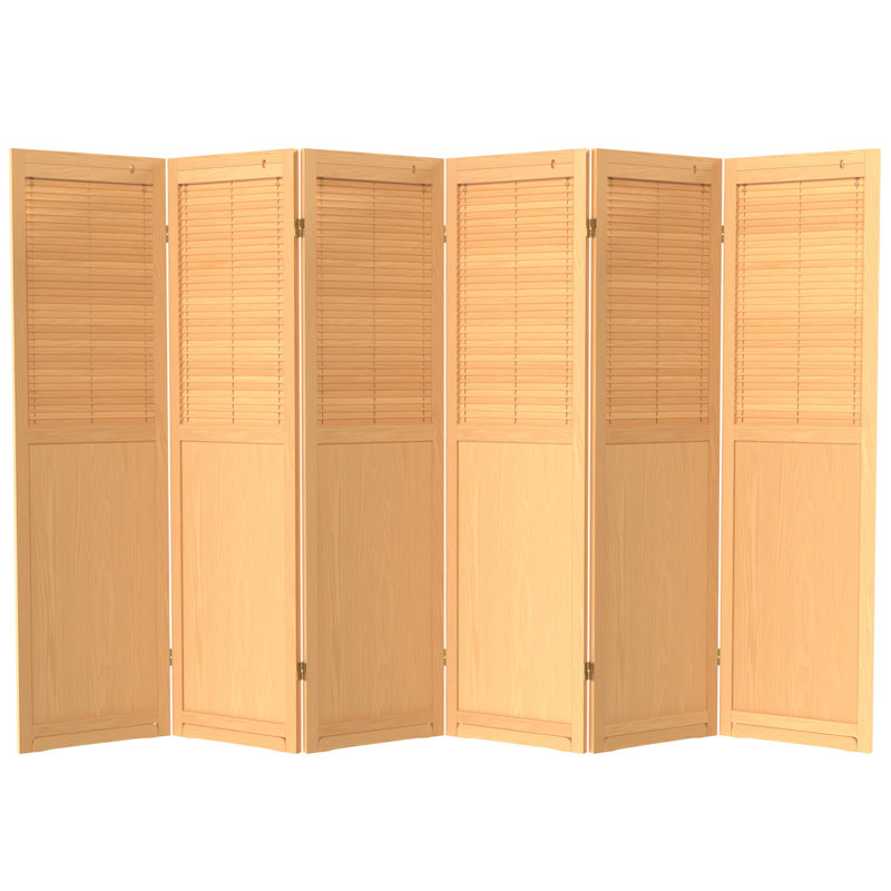 Cloison pliante haute de 6 pi Cayenna, Naturel, 6