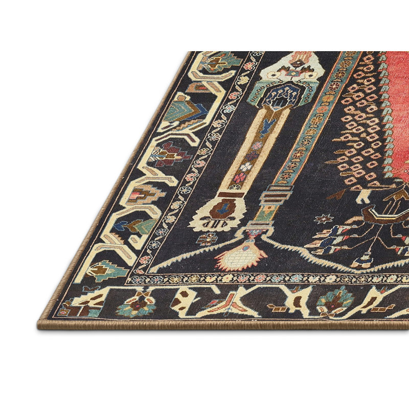 Tapis noir Sud-Ouest, Rectangle 5 pi x 7 pi