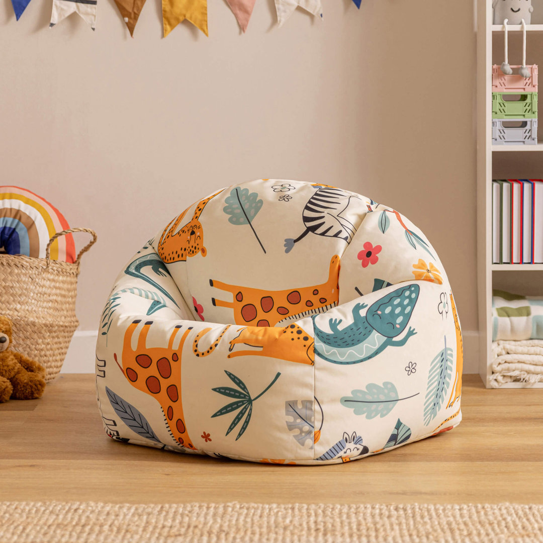 Bean Bag Bazaar Kids Rainbow Print Classic Bean Bag