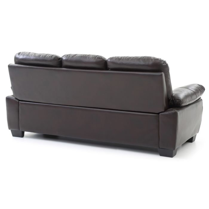 Canapé moderne Modern Glory Furniture Marta, Marron foncé