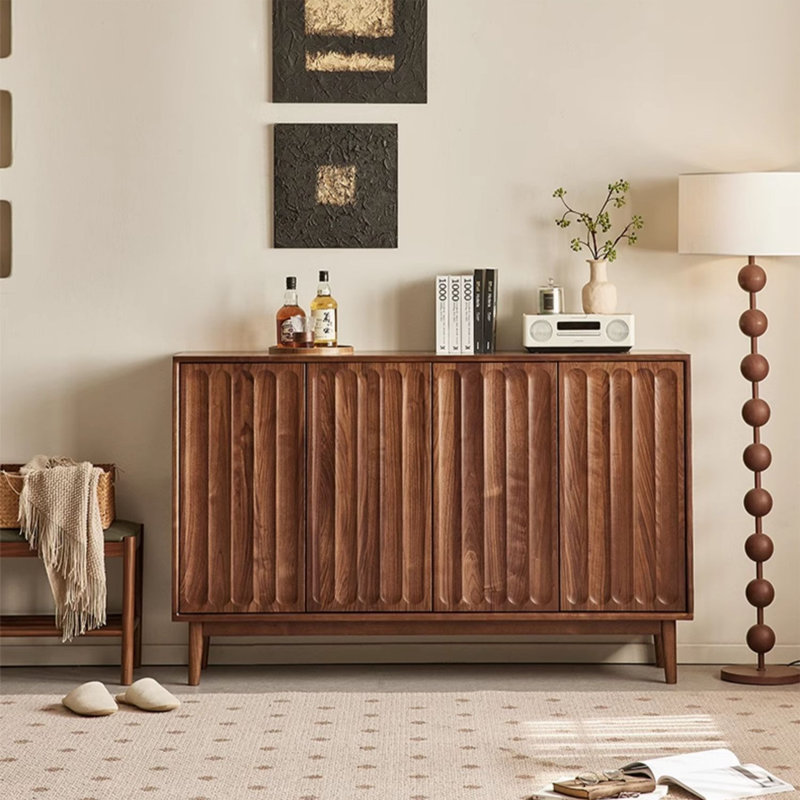 Buffet ajustable en noyer noir