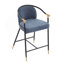 Tabouret de comptoir rembourré avec structure en métal (ensemble de 2)-1052778149