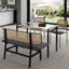 Alecsis Glass Top Metal Base Dining Table