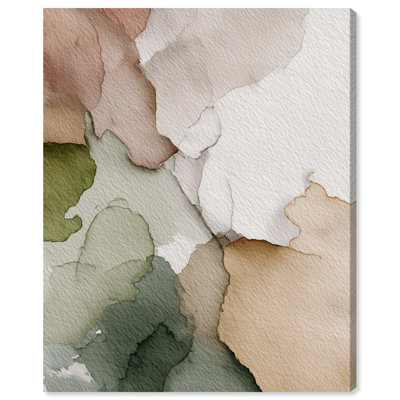 Reproduction d'art sur toile «Aural Earth on Beige III» par Art Remedy