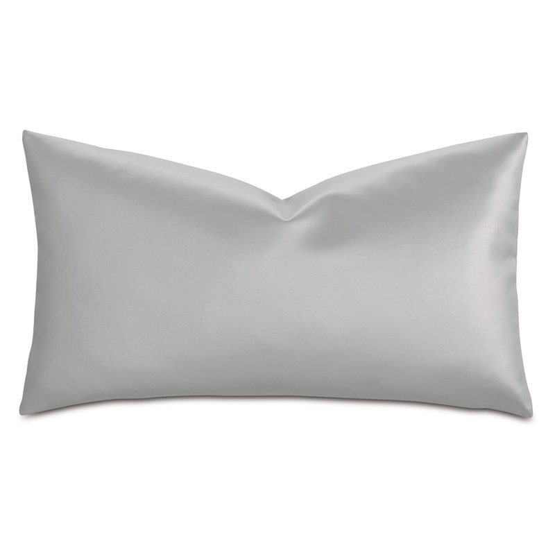 Klein Lumbar Pillow Cover & Insert, Sterling, 15"H x 26"W