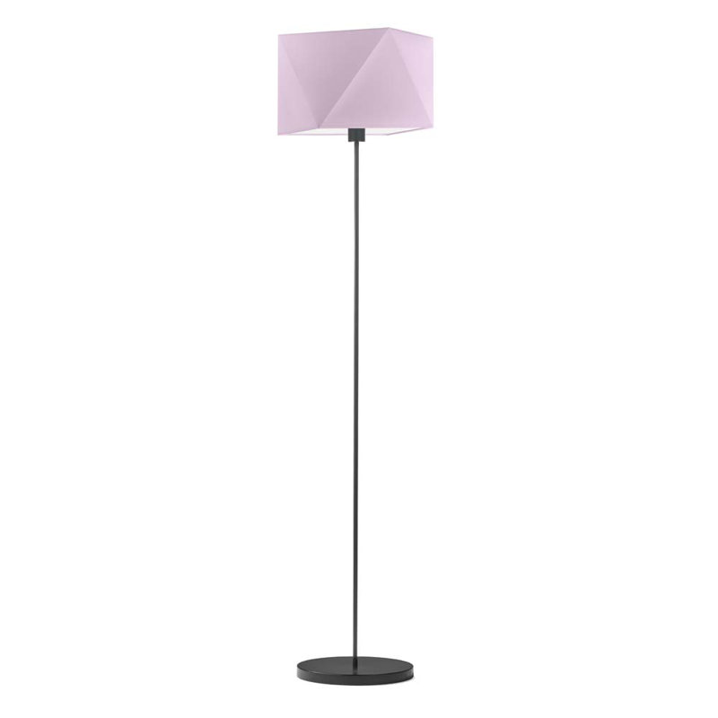 Ayanle 160 H cm Traditional Floor Lamp, Light Violet, Black