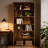 Storage Cabinet,Farmhouse Style Display Shelves,Spacious Bookshelf