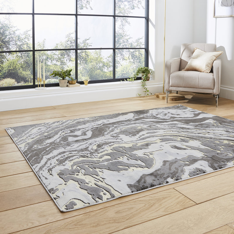 Wolbert area rug Machine Woven Rectangle Grey, Rectangle 160cm x 220cm